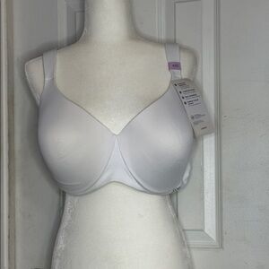 Jockey White Full-Coverage Smooth Underwire Bra